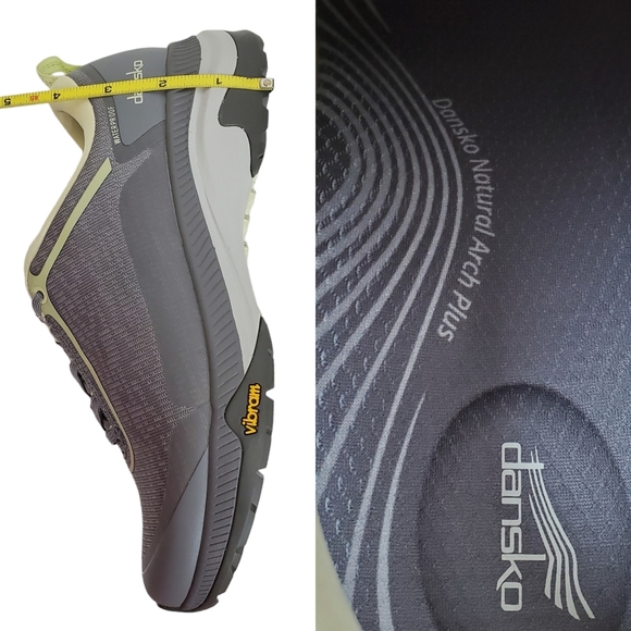 New Dansko Makayla sneakers grey mesh waterproof outdoor arch support hiking - Picture 11 of 13